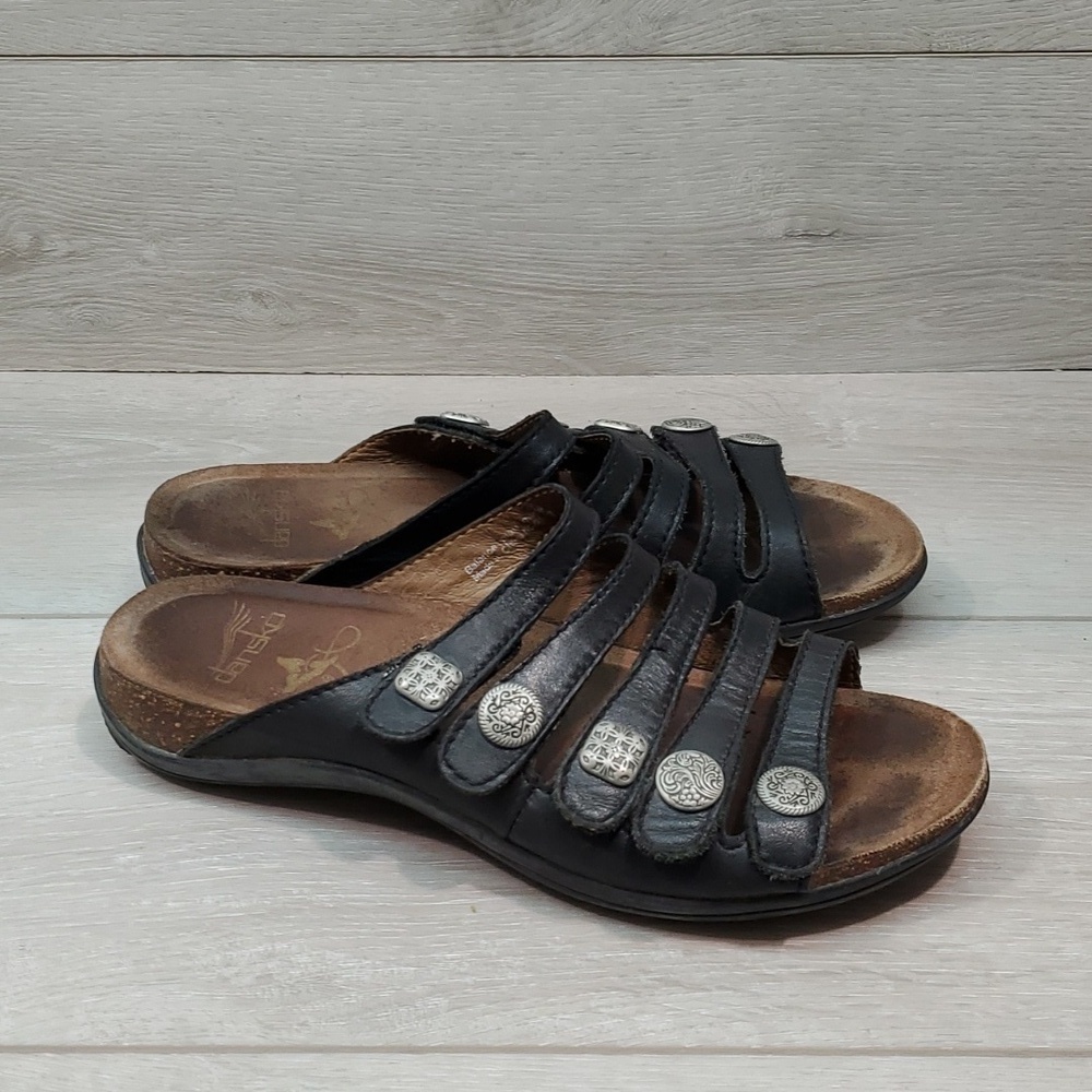 Dansko Women Leather Strap Sandals shoes sz 37/6.5-7
